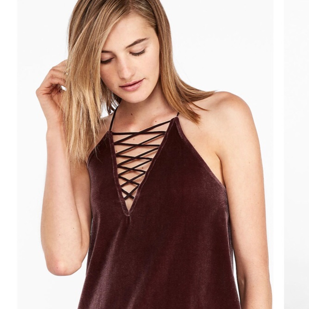 Velvet top & velvet skirt